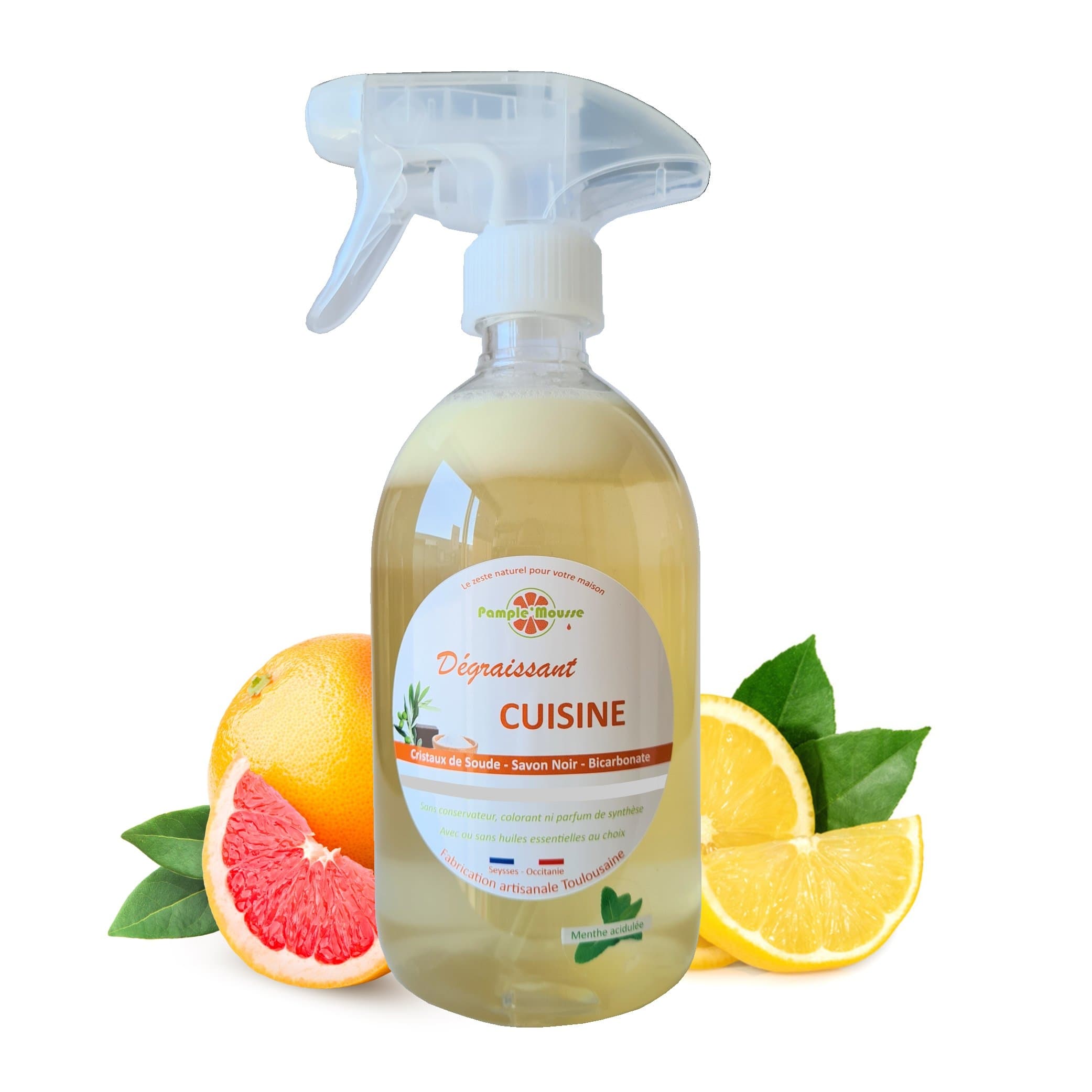 100% Plantaardige Marseille keuken spray reiniger SINAS- reinigt – ontvet – Marseille zeep 500ml