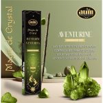 2 pakketen Handgemaakte wierook sticks met AVENTULIJN edelsteen gratis – welvaart en overvloed 20gr